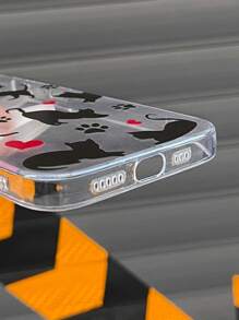 Funda de celular transparente gato de dibujos animados - Multicolor - Ver 3