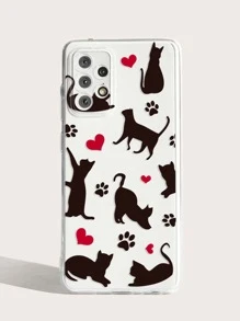 Funda de celular transparente gato de dibujos animados - Multicolor - Ver 5