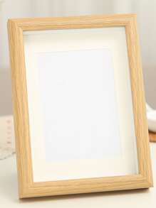 Wooden Photo Frame With 1pc Random Inner Paper - Apricot - View 1