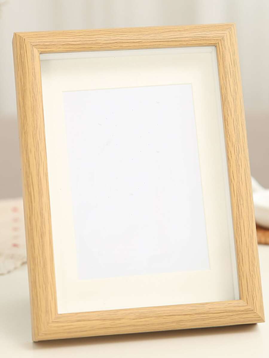 Wooden Photo Frame With 1pc Random Inner Paper - Apricot - View 1