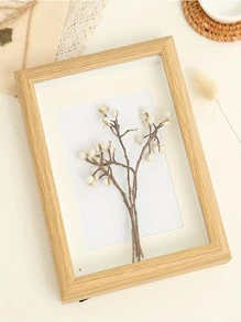 Wooden Photo Frame With 1pc Random Inner Paper - Apricot - View 2