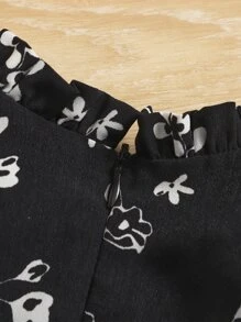 SHEIN 嬰兒吊帶上衣和印花洋裝 - 黑色 - 查看 4