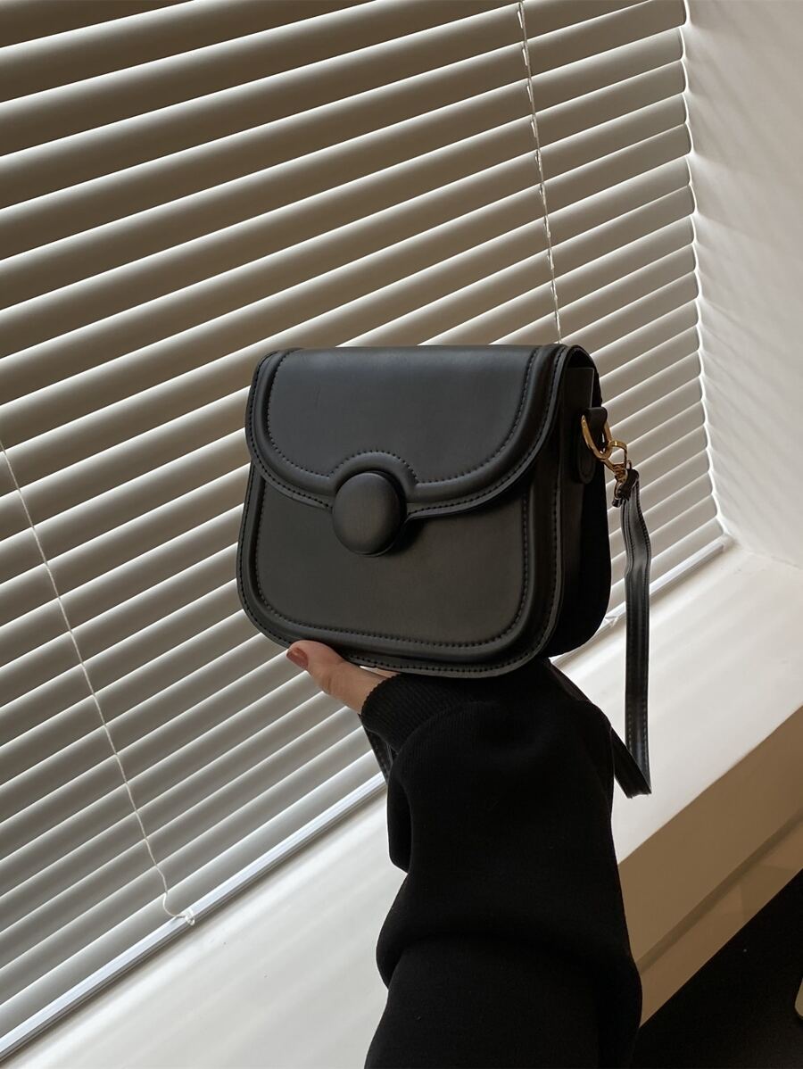 迷你極簡風格翻蓋方包