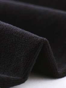 2雙小女童黑色和白色素色長毛絨內襯保暖褲襪 - 彩色 - 查看 3