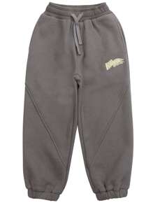 Niños Pantalones deportivos unicolor - Gris Oscuro - Ver 6