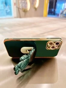 Phone Case With Astronaut Design Phone Holder - Dark Green - View 3