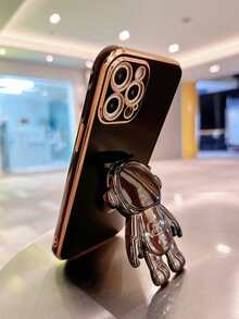 手機殼帶宇航員設計手機支架 - 黑色 - 查看 2