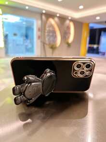 手機殼帶宇航員設計手機支架 - 黑色 - 查看 3