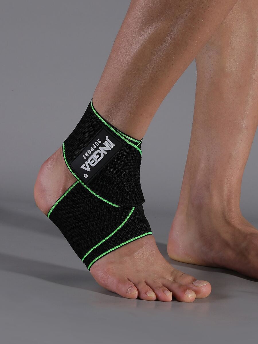 JINGBA SUPPORT 1pc Letter Graphic Ankle Brace - Green - View 1