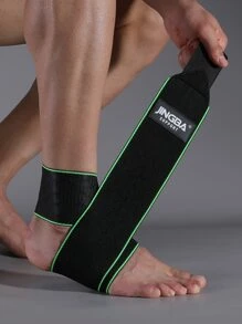 JINGBA SUPPORT 1pc Letter Graphic Ankle Brace - Green - View 2