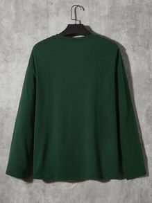 Manfinity Men Deer Print Tee - Dark Green - View 2