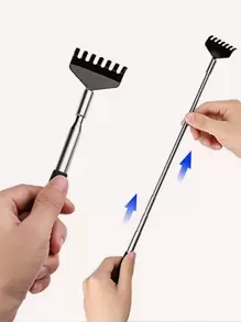 One Black Extendable Back Scratcher, A Must-Have Item For Home - Black - View 8