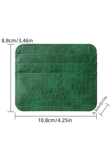 男士鳄鱼压纹轻便便携卡包身份证白领男士节日纪念日生日礼物配饰礼品卡包钱包名片夹信用卡包男士迷你钱包卡片钱包