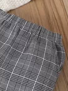 嬰兒男童高領運動衫和格子褲 - 彩色 - 查看 5