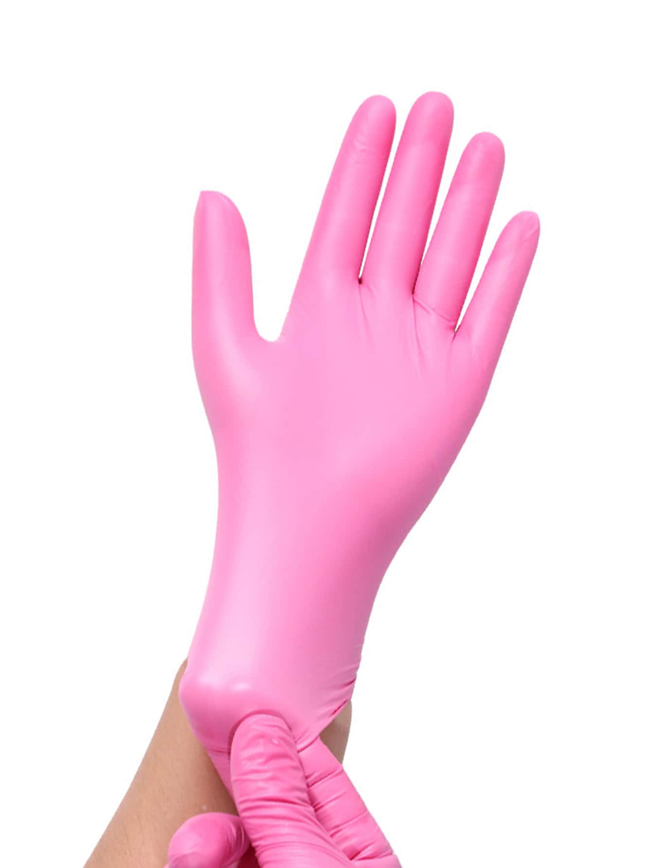 50入組/套PVC家用粉色洗碗手套