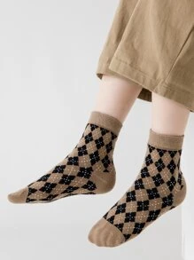 5pairs Toddler Kids Cartoon Graphic Crew Socks - Multicolor - View 2