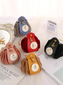 1入組彩色絲絨婚禮派對禮品包(卡珍珠不包含-隨機色) - 彩色 - 查看 1