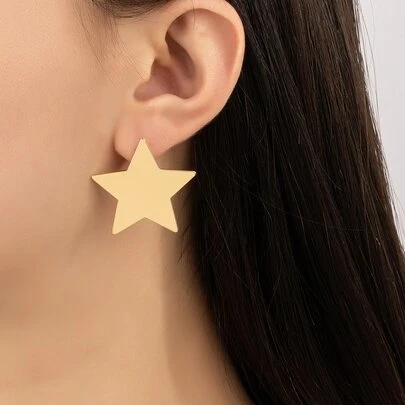 星形設計耳釘