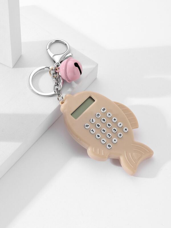 Fish Shaped Calculator Charm Keychain SHEIN USA