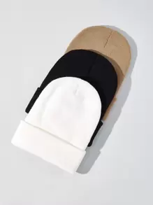 Hatastic 1/3件装女士冬季针织帽，简约保暖，适合作为秋冬季圣诞节礼物 - 彩色 - 查看 7