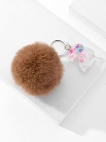 Llavero con pompón & número accesorio - Multicolor - Ver 2