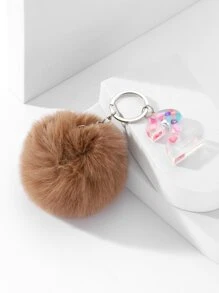 Llavero con pompón & número accesorio - Multicolor - Ver 3