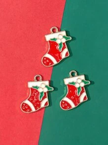 3 piezas Medias Navidad Colgante DIY - Multicolor - Ver 1