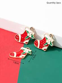 3 piezas Medias Navidad Colgante DIY - Multicolor - Ver 3