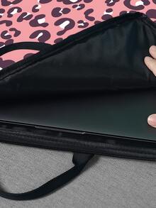14 Inch Leopard Print Laptop Bag - Multicolor - View 3