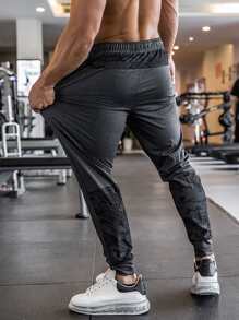 Manfinity Fitness Quần Thể thao Nam Thể thao - Màu xám đen - Xem 2