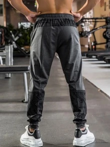 Manfinity Fitness Quần Thể thao Nam Thể thao - Màu xám đen - Xem 5