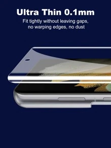 2 tấm phim màn hình điện thoại bằng silicon tương thích với Samsung, phủ toàn bộ, dễ lắp đặt, độ nét cao, trong suốt, không có bong bóng, chống trầy xước và vỡ, phim gel thủy tinh, phim bảo vệ màn hình mềm (không phải kính cường lực) làm quà tặng cho sinh nhật/lễ Phục sinh/ngày tổng thống/giáng sinh/gia đình/bạn bè/con trai/con gái - Trong sáng - Xem 4