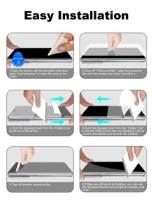 2 tấm phim màn hình điện thoại bằng silicon tương thích với Samsung, phủ toàn bộ, dễ lắp đặt, độ nét cao, trong suốt, không có bong bóng, chống trầy xước và vỡ, phim gel thủy tinh, phim bảo vệ màn hình mềm (không phải kính cường lực) làm quà tặng cho sinh nhật/lễ Phục sinh/ngày tổng thống/giáng sinh/gia đình/bạn bè/con trai/con gái - Trong sáng - Xem 6