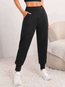 Yoga Basic 寬腰帶運動褲帶手機袋