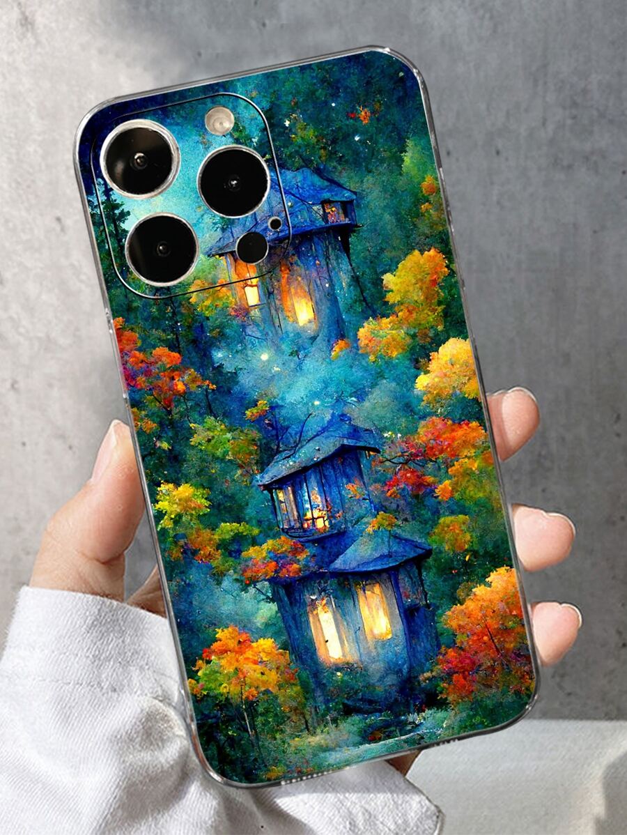 Landscape Print Phone Case - Multicolor - View 1