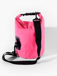 Bolsa de buceo impermeable con estampado de letra - Rosa - Ver 2