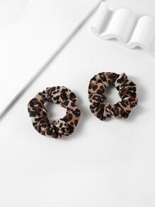 2 chiếc dây buộc tóc họa tiết da báo, dây buộc tóc in hình da báo, phụ kiện buộc tóc đuôi ngựa in hình động vật, dây chun buộc tóc, phụ kiện làm đẹp tại nhà, dây chun buộc tóc, dùng khi đi du lịch, dự tiệc. - Nhiều màu - Xem 2