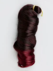 Paquete de 1 extensión de cabello trenzado sintético de color negro azul rosa marrón con rizo espiral, cabello rizado suelto de alta temperatura adecuado para mujeres y niños para uso diario, vacaciones, cosplay, Navidad, Año Nuevo, carnaval y festivales de música - Multicolor - Ver 5