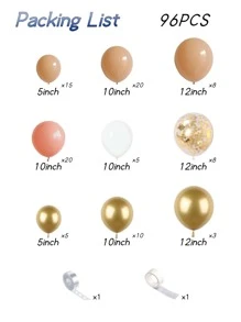 96 chiếc Vòng hoa Chi tiết Sequin - Nhiều màu - Xem 3
