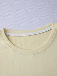 Manfinity Men Slogan Graphic Tee - Khaki - View 3