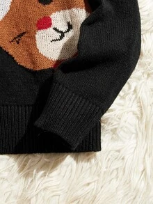 Manfinity Men Christmas Pattern Jumper - Black - View 3