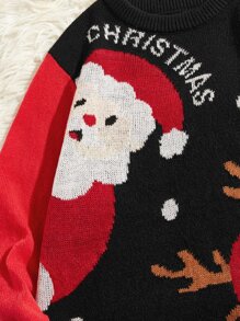 Manfinity Men Christmas Pattern Jumper - Black - View 4