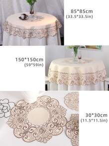 Mantel con bordado floral - Multicolor - Ver 3