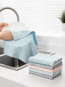 4 Không Dấu Vết Khăn Lau Kính Thấm Hút Món Ăn Vải Cho Bộ Đồ Ăn Nhà Bếp Khăn Lau Cho Nhà Bếp Hộ Gia Đình Dụng Cụ Vệ Sinh - Nhiều màu - Xem 1