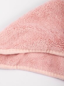 Rabbit Embroidered Carrot Decor Washcloth - Multicolor - View 5