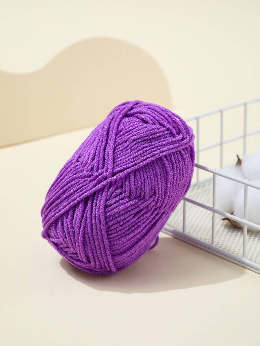 1 ovillo Hilo DIY unicolor - Morado - Ver 1