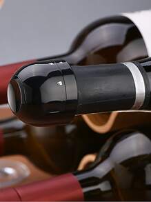 1 pieza Tapón de vino de plástico - Negro - Ver 5