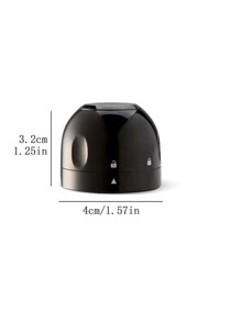 1 pieza Tapón de vino de plástico - Negro - Ver 6