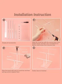 1pc T-shaped Headband Display Rack