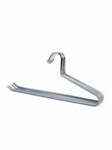 5/10/20pcs Round Hook Metal Geese-Shaped Trouser Hanger, Professional Sorting Hanger - Grey - View 9